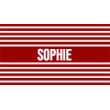 Rouge - texte blanc