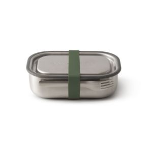Lunch box en acier vert olive