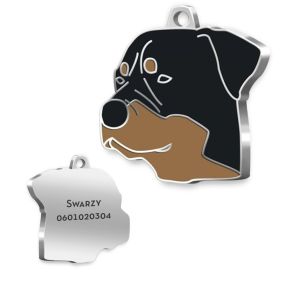 Médaille Rottweiler gravée
