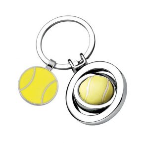 Porte-clés balle de tennis gravé