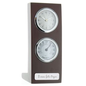 Horloge-thermomètre personnalisée