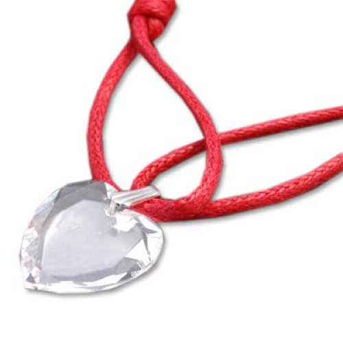 Médaille coeur en cristal