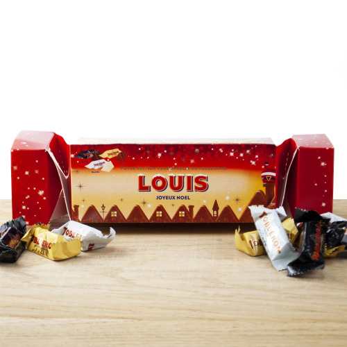 Cracker box de Mini Toblerone personnalisé Noël