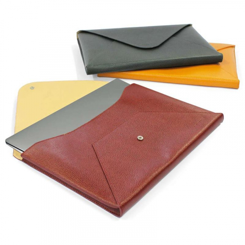 Enveloppe cuir protection mac book