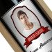 Bouteille de vin personnalisée avec un portrait