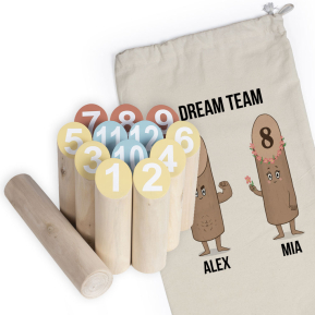 Nordisk kjeglespill i en personlig pose Pin family
