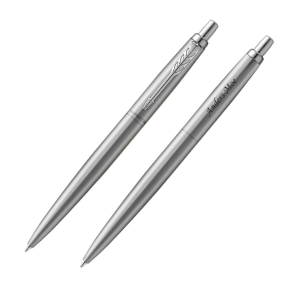 Personlig sølvfarget Parker Jotter-kulepenn Personlig sølvfarget Parker Jotter-kulepenn
