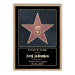 Personlig Walk of Fame-sertifikat med ramme
