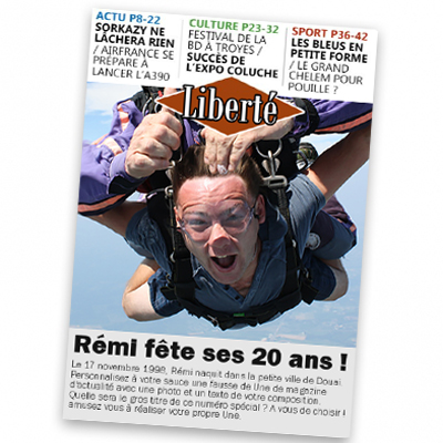 Fausse Une de journal d'actualité Fausse Une de journal d'actualité