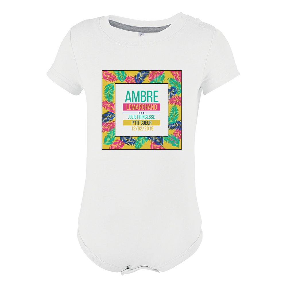 Body Bebe Palmeraie Personnalise Vetements Personnalises Body Bebe Palmeraie Personnalise Vetements Personnalises