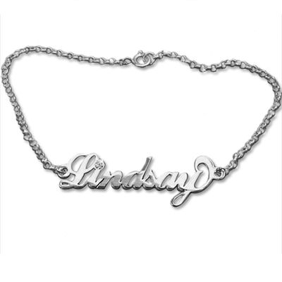 Bracelet avec mon prénom et un cristal Zoom
