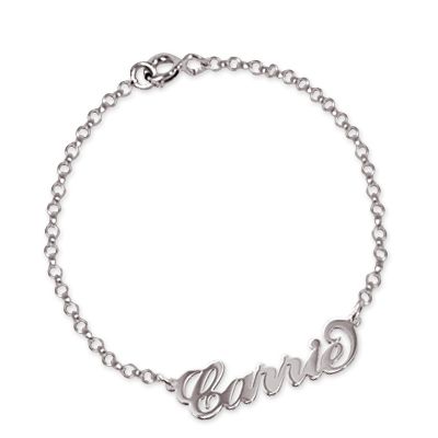 Bracelet prénom style Carrie Bradshaw