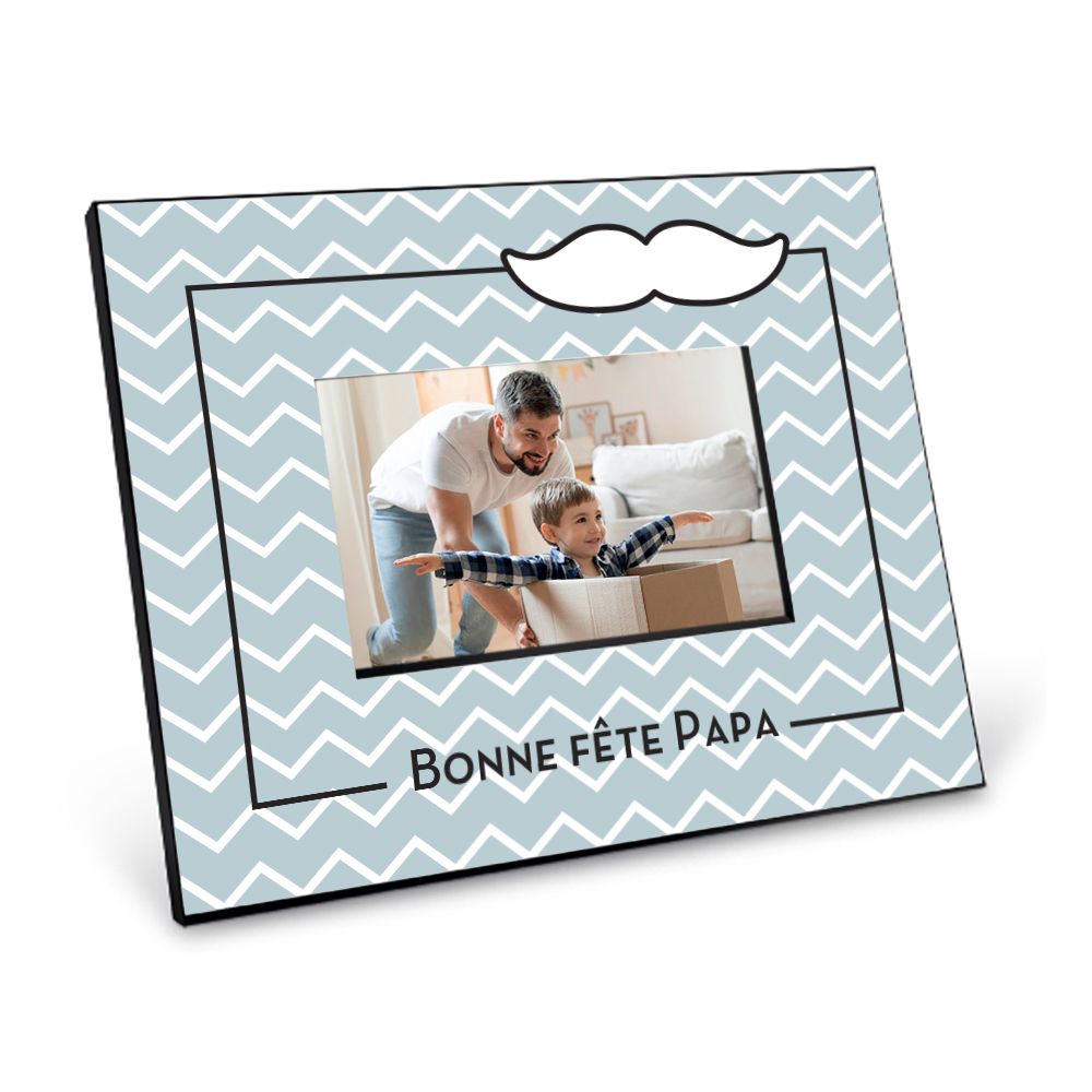 Cadre photo pour papa personnalisé avec photo, Cadeau fête des pères, Cadre photo 19 x 19 cm, un cadeau original et unique