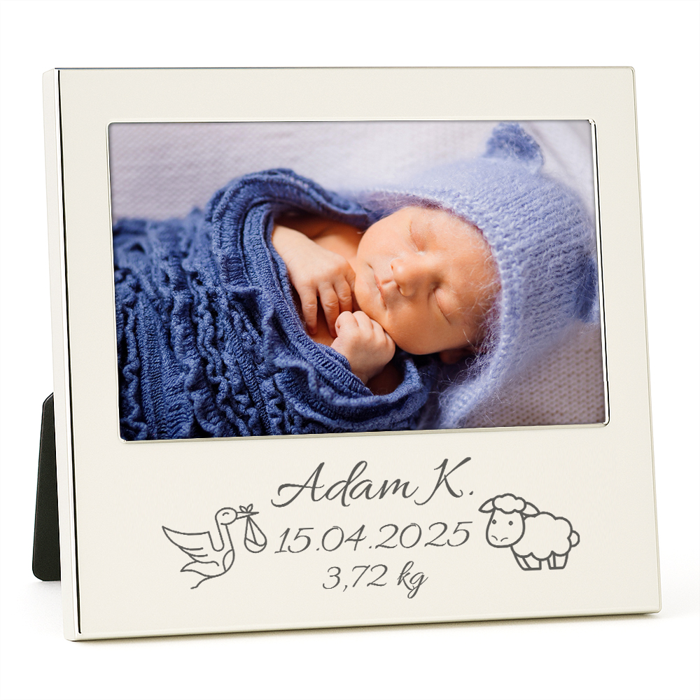 Cadeau de naissance - Cadre de naissance gravé