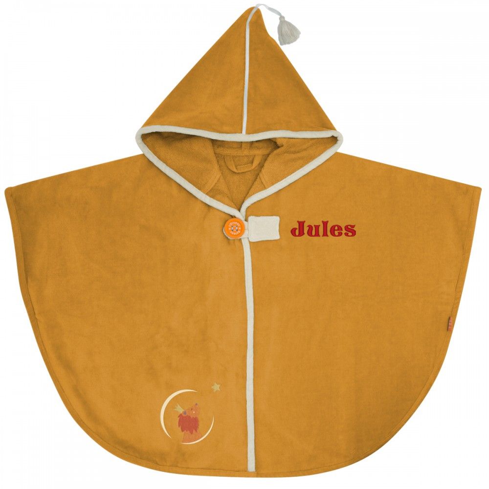 Cape de bain Lion Safran personnalisée