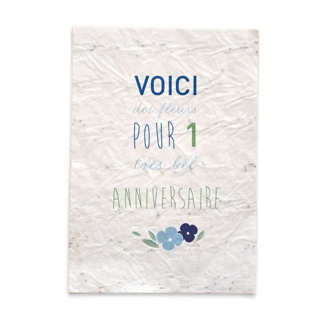 Carte Vegetale A Planter Fleurs Anniversaire