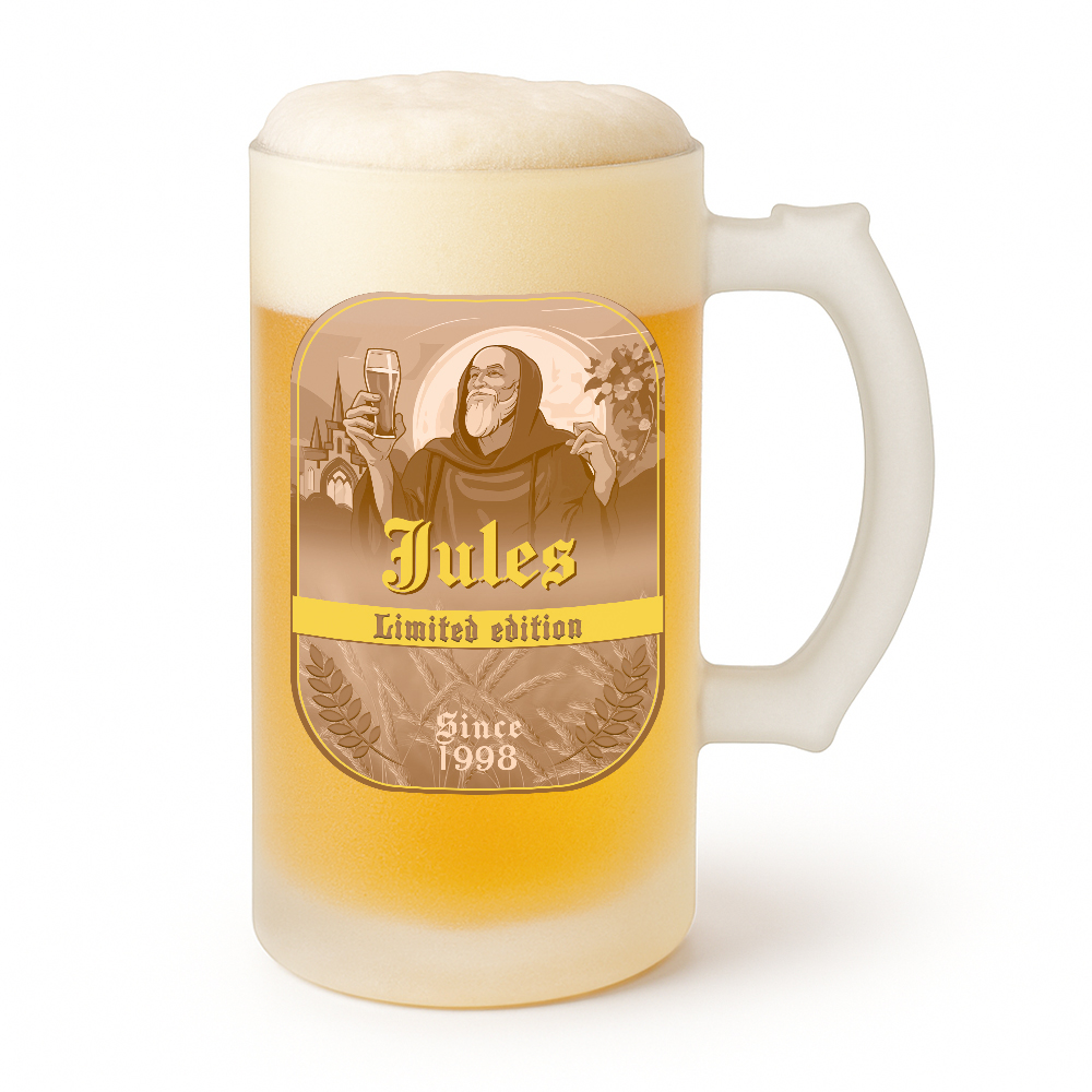 Chope de bière personnalisée Trappiste