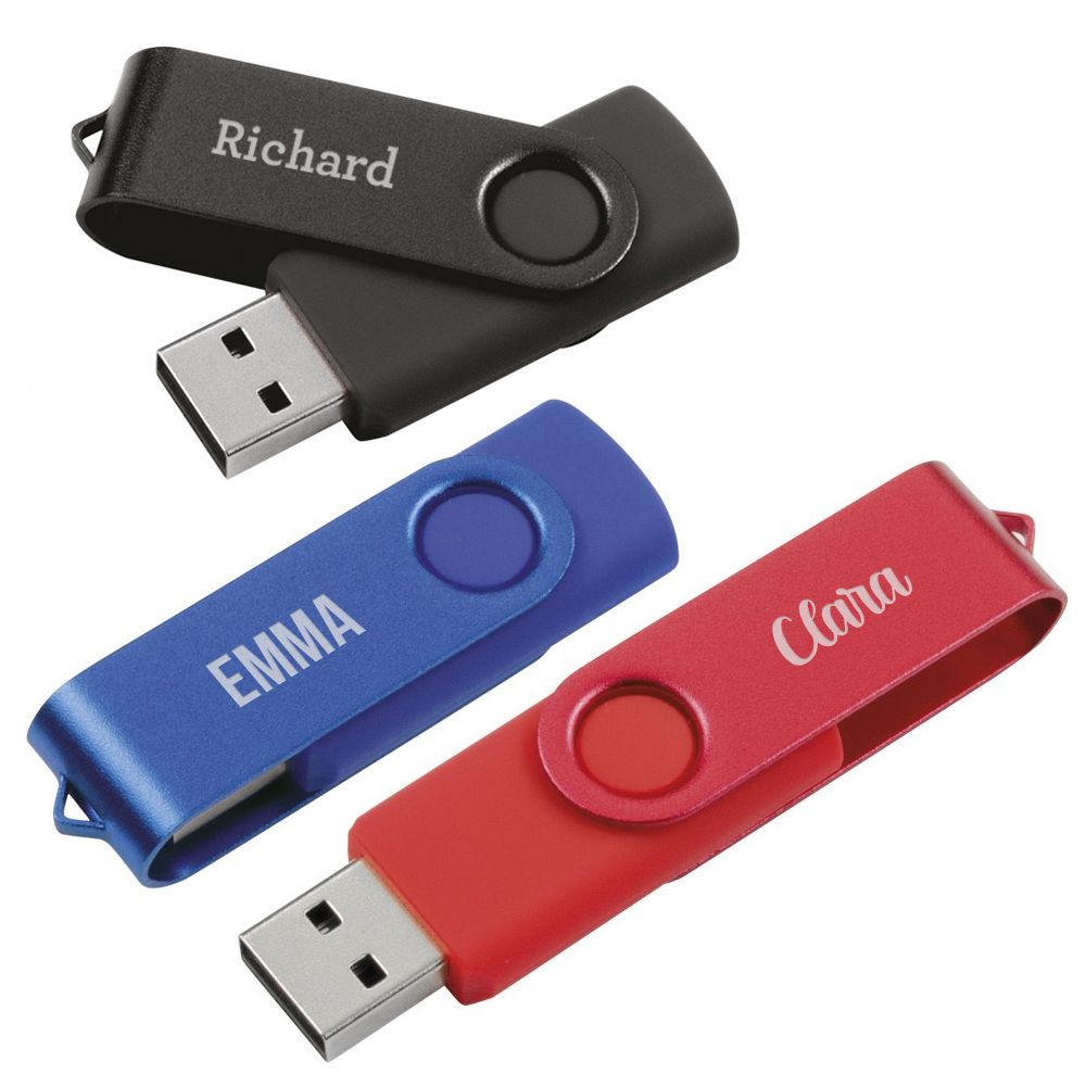 Clé USB 32Go couleur personnalisée par gravure