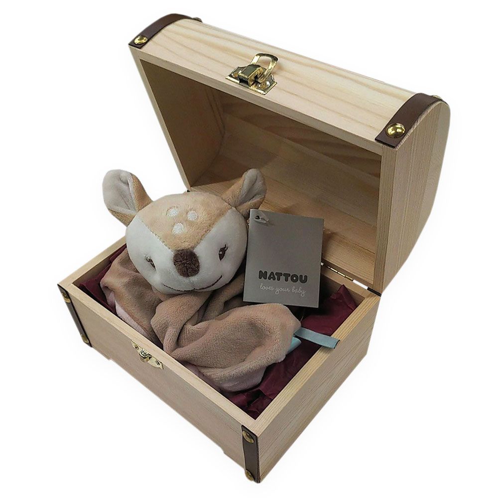 Coffret et son doudou Nattou personnalisés