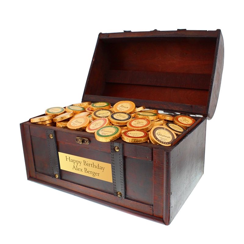 Boîte cadeau vintage personnalisée - avec Chocolats Côte d'Or