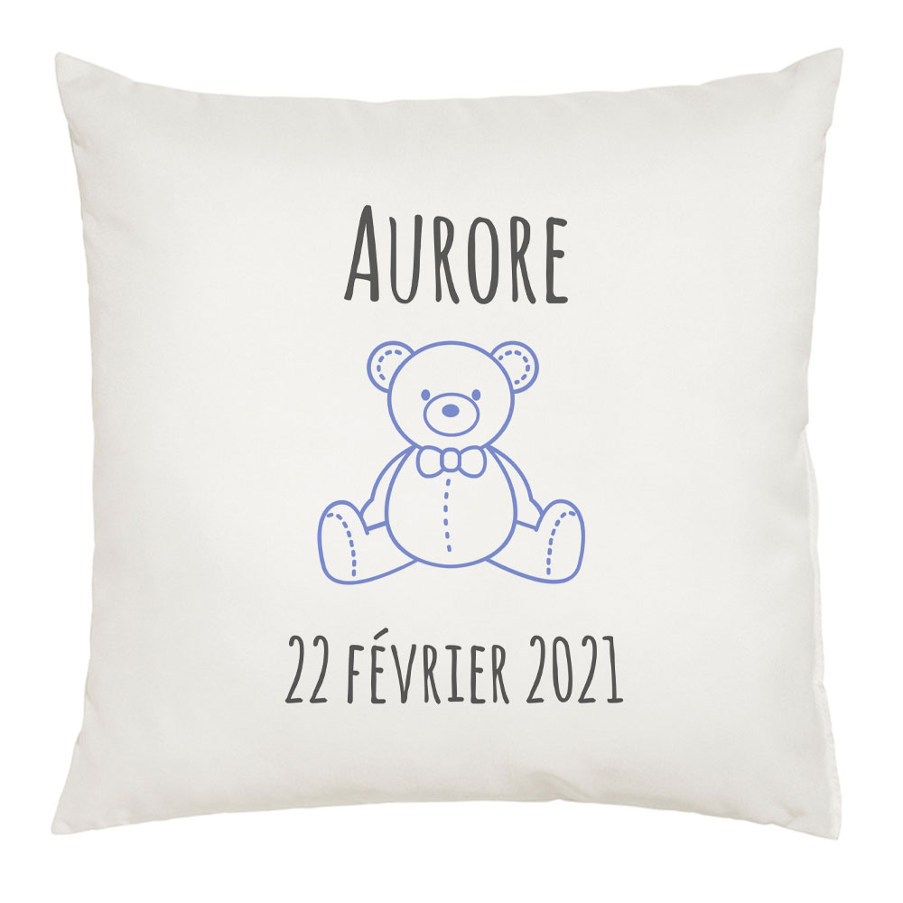 Coussin de naissance motif