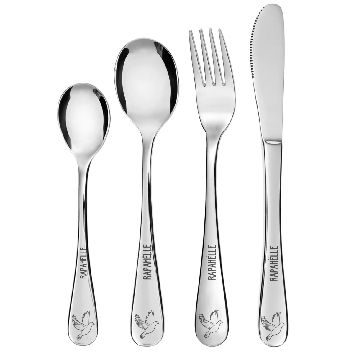 Couverts de baptême personnalisés Colombes - Cadeau Baptême