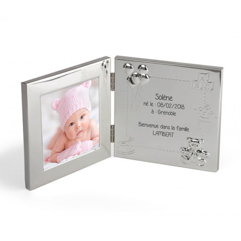 Double Cadre Photo Personnalise Avec Prenom Bebe Double Cadre Photo Personnalise Avec Prenom Bebe