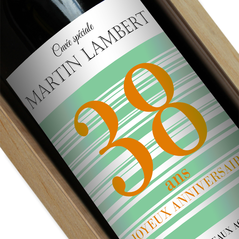 Bouteille De Vin Personnalisee Joyeux Anniversaire Vins Personnalises