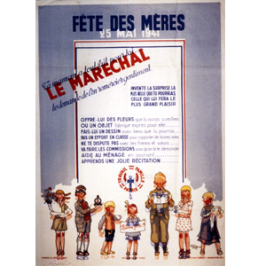 Affiche Fête des mères de Pétain