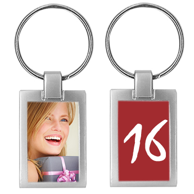 Porte-clés photo anniversaire - cadeau 16 ans