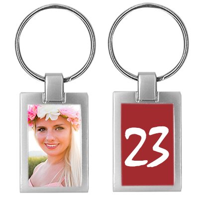 Porte-clés photo anniversaire - cadeau 23 ans