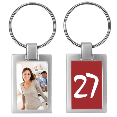 Porte-clés photo anniversaire - cadeau 27 ans