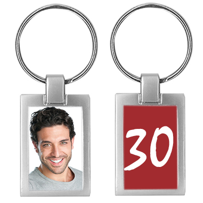Porte-clés photo anniversaire - cadeau 30 ans