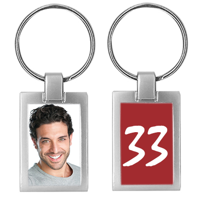 Porte-clés photo anniversaire - cadeau 33 ans