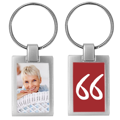 Porte-clés photo anniversaire - cadeau 66 ans