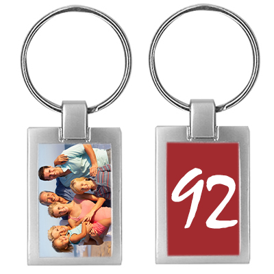Porte-clés photo anniversaire - cadeau 92 ans