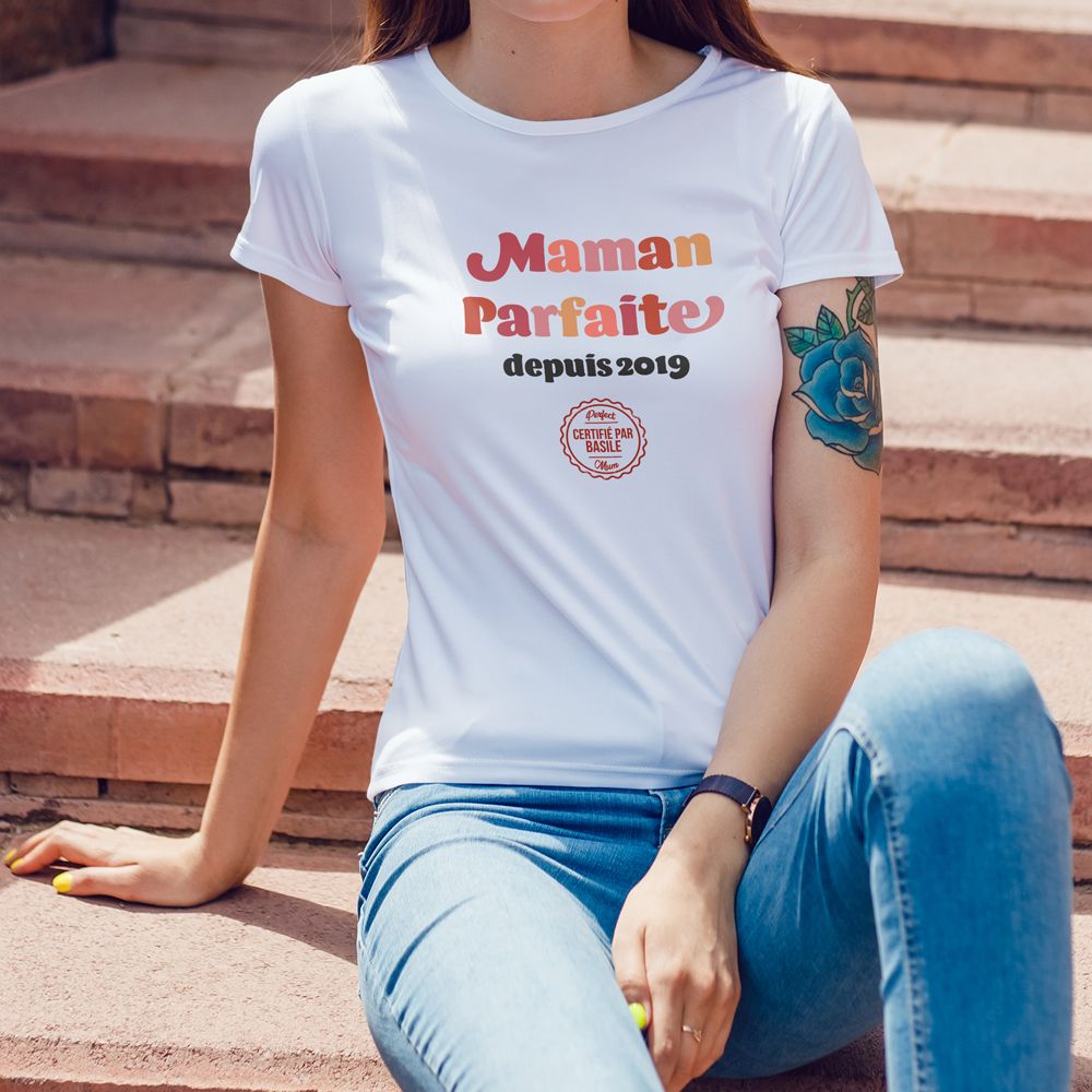 T-shirt personnalisé Fête des Mères - maman parfaite