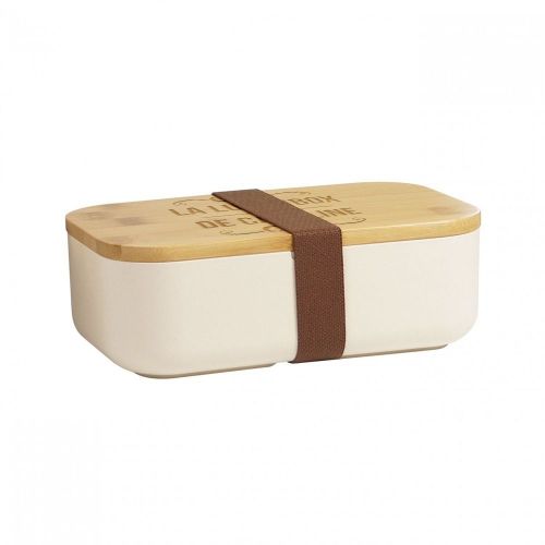 Lunchbox gravée en bambou;