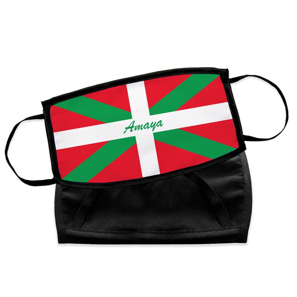 Un Masque Original Aux Couleurs Basques Personnalise Avec Un Prenom Amikado Un Masque Original Aux Couleurs Basques Personnalise Avec Un Prenom Amikado