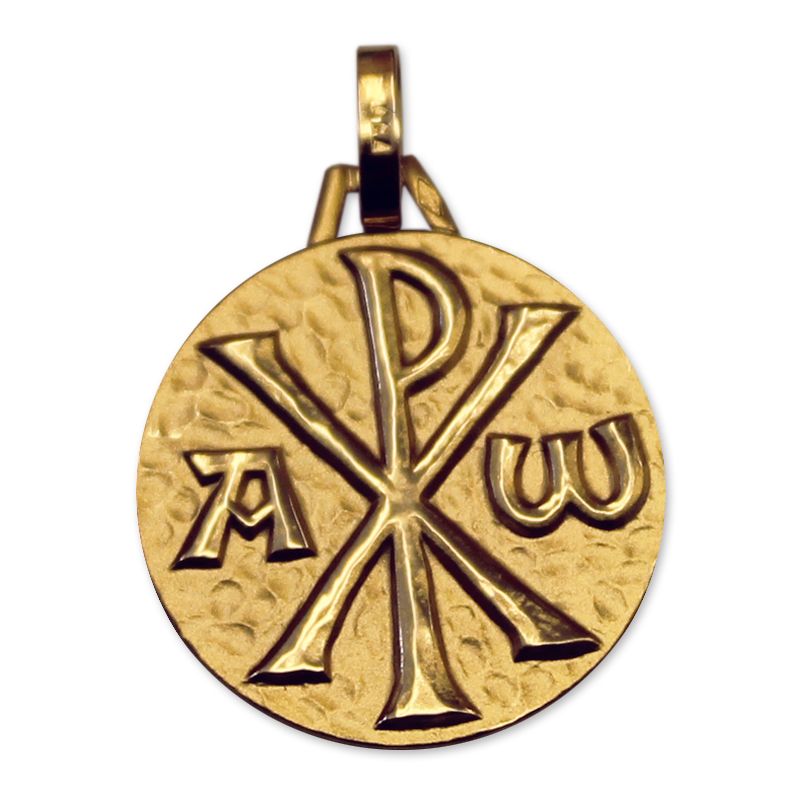 Médaille de baptême chrisme martelé : une idée de cadeau ...