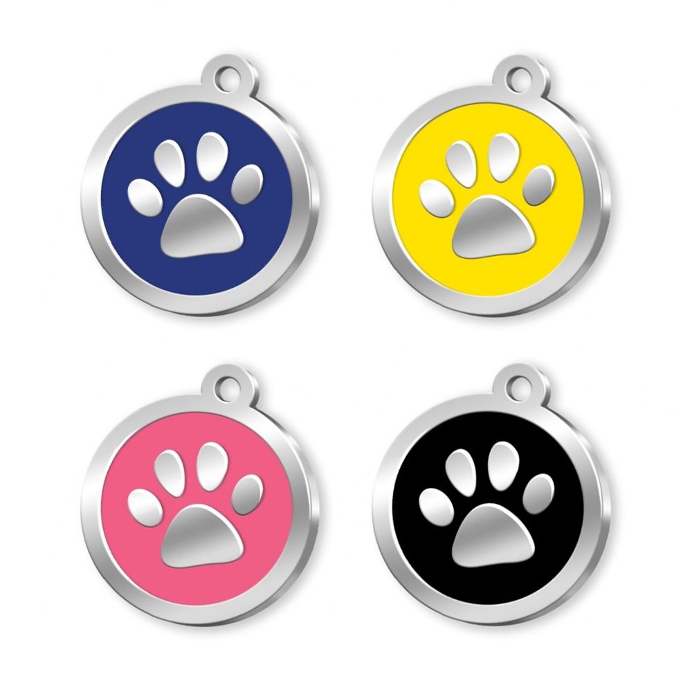 Médaille personnalisée pour chien - modèle patte