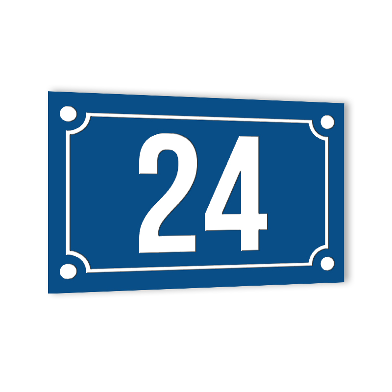 Numéro de rue personnalisé | plaque acrylique pour extérieur