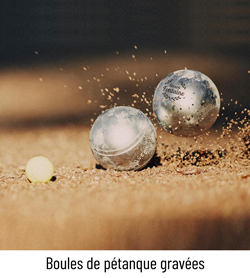 boules de pétanque gravées