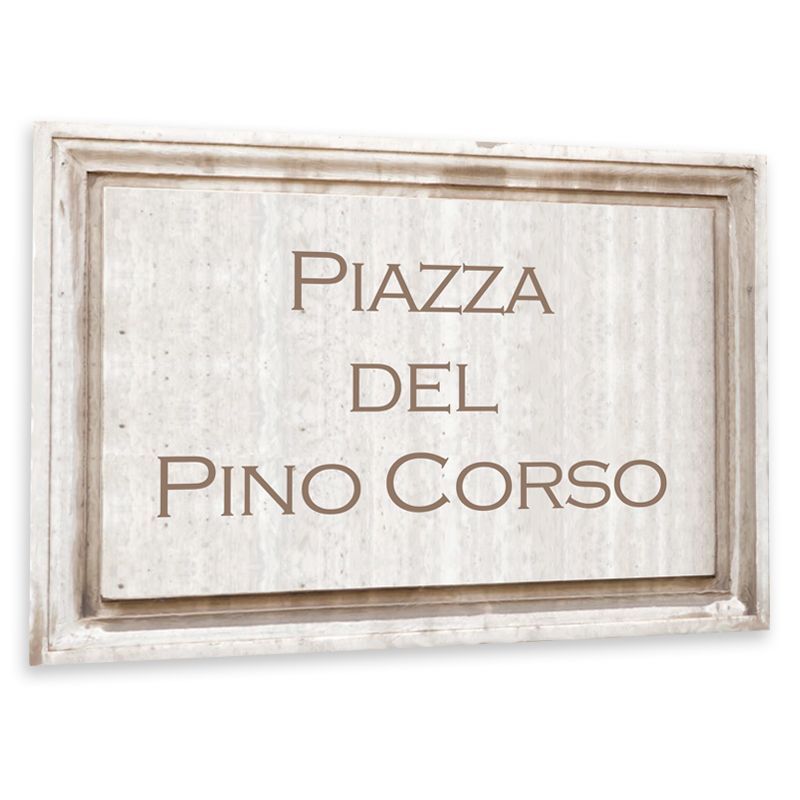 Plaque de rue personnalisée effet pierre