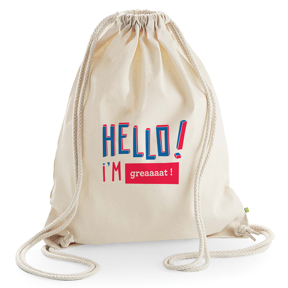Sac de loisir personnalisé HELLO