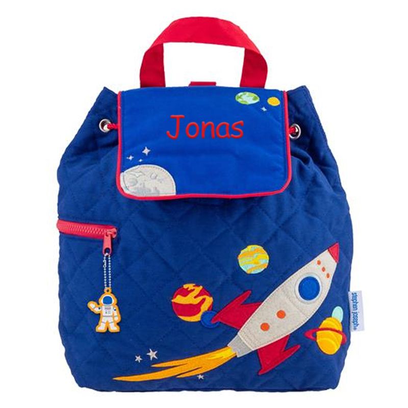 Sac enfant brodé prénom - Sac à dos Galaxie personnalisé