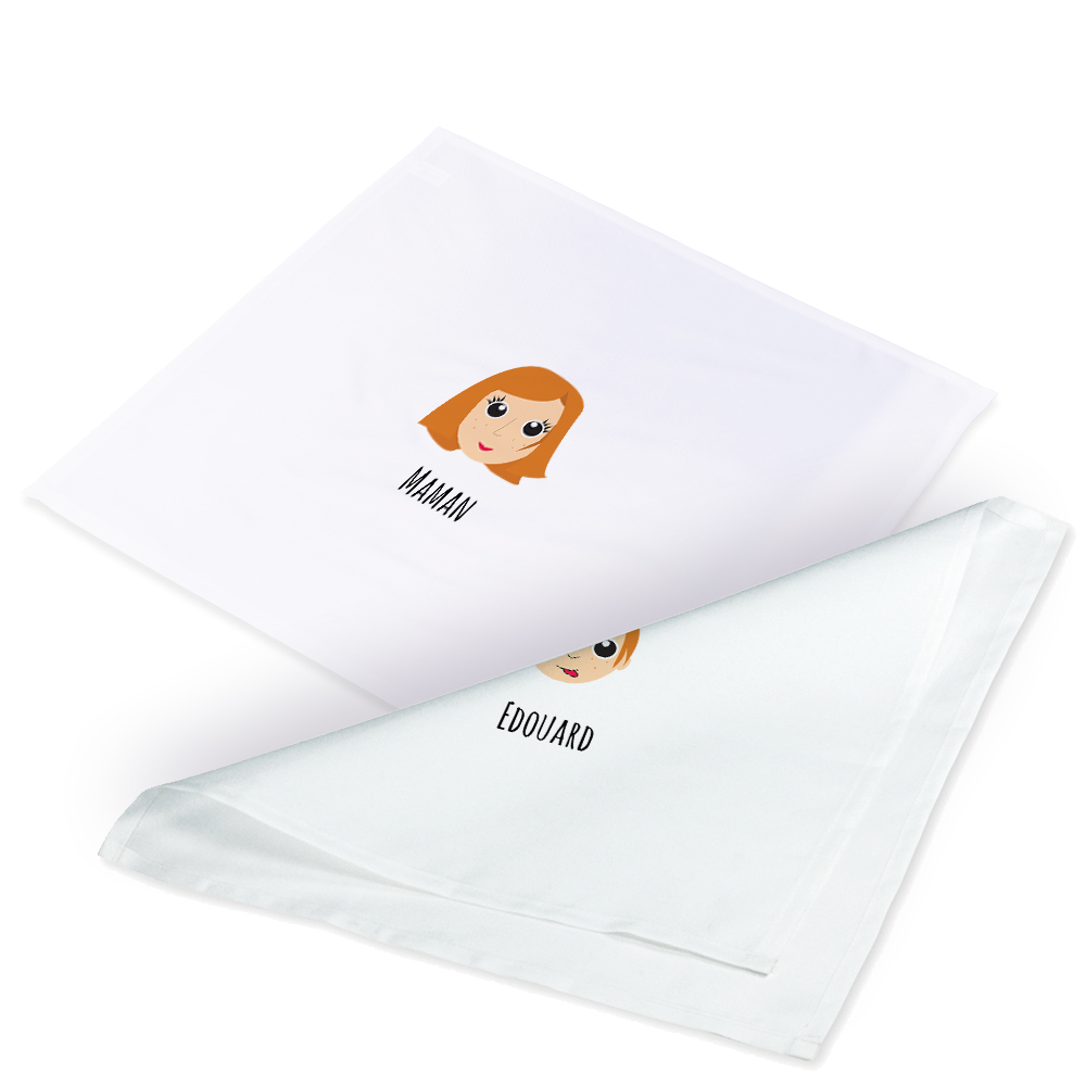Serviette de table personnalisée We are Family