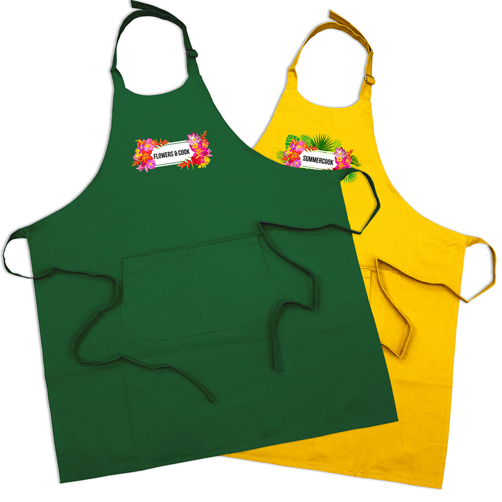 Tablier bio de cuisine Fidji personnalisé