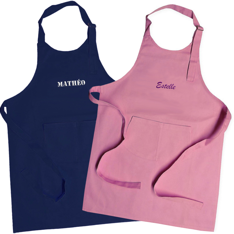 Tablier enfant personnalisé 100% coton - Vert