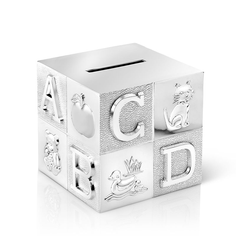 Tirelire cube Alphabet